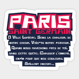 Paris SG singing Sticker